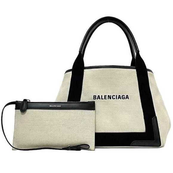 BALENCIAGA Black Leather Tote Bag - Picture 1 of 11